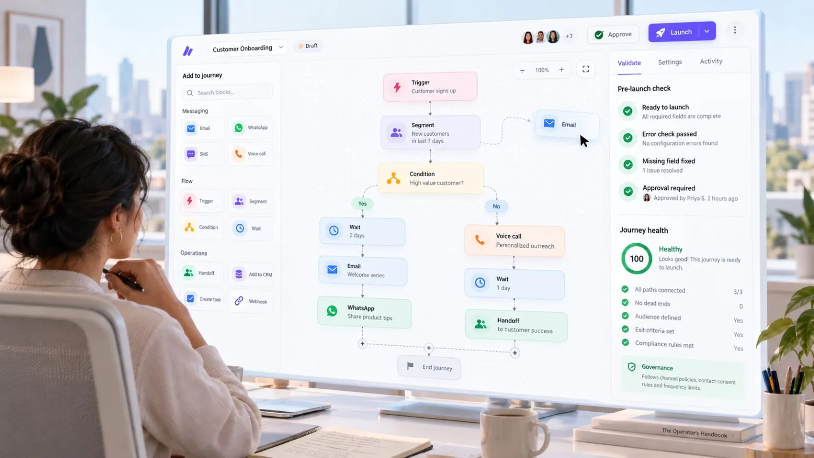 Automate more, without losing control.