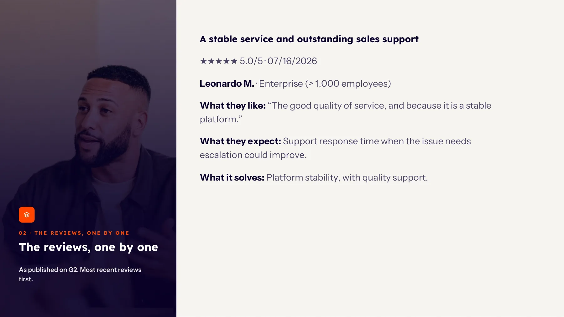 G2 customer reviews — Page 5 of 10